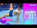 Top 3 in Men's Floor Final - 2024 Osijek Gymnastics World Challenge Cup