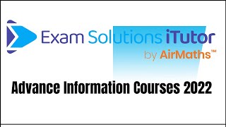 Advance information courses by ExamSolutions | How it Works | New platform!