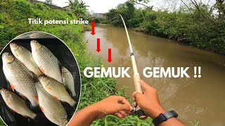 SPOT PINGGIRAN PALING POTENSI STRIKE !! MANCING IKAN BREK TEKNIK KAMBANGAN