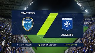 Troyes vs AJ Auxerre | Ligue 1 (04/11/2022) | Fifa 23