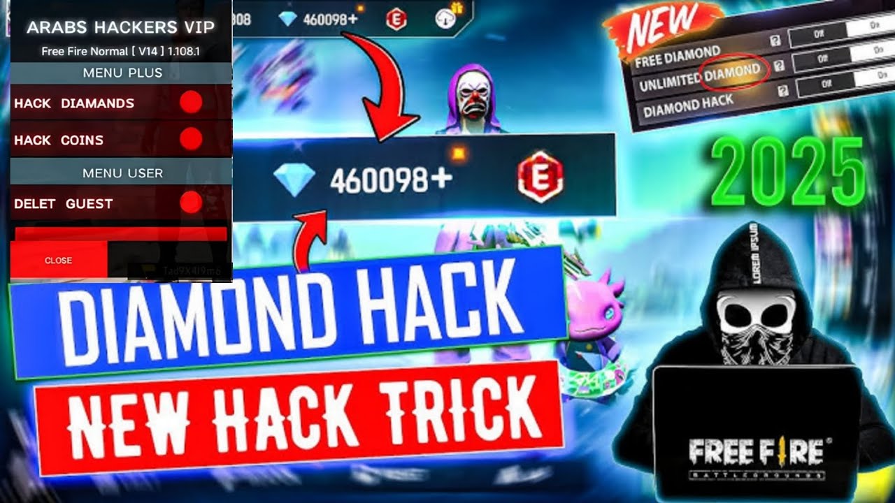 Free Fire New Mod Menu Unlimited Diamond Hack 亞 Ff Mod Menu Apk
