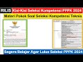 Download Kisi-Kisi Soal Seleksi Kompetensi PPPK 2024 Materi Pokok Soal Seleksi Kompetensi Teknis