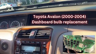 Toyota Avalon (2000-2004) instrument panel bulb replacement