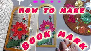 How to make bookmark 📗🌺 step by step