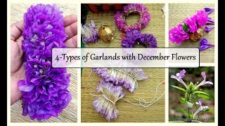 4 Types of Flower Strings with December Flowers