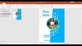 สอนทำปกPortfolio ด้วยโปรแกรม microsoft powerpoint