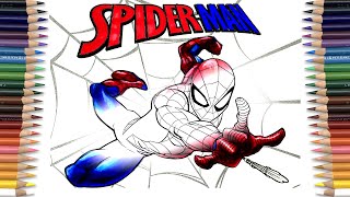 MARVEL SPIDER-MAN Coloring Page | Shooting Web | One Day - To Myself [NCS Release]