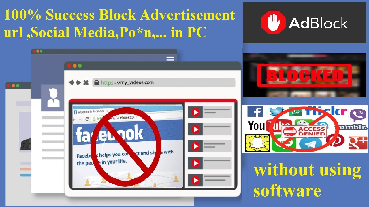 How To Block A Specific Website Po*n | Block Advertiser URLs | Without ...