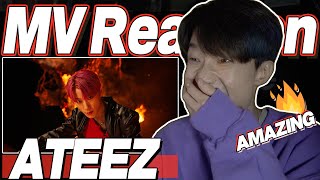 eng) ATEEZ 'I'm The One' MV Reaction | 에이티즈 불놀이야 뮤직비디오 리액션 | Korean Fanboy Moments | J2N VLog