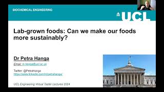 UCL Engineering Virtual Taster Lecture- Lab-grown Food: How Can We Grow Sustainable Foods?