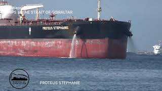 Timelapse SHIPS at THE STRAIT OF GIBRALTAR  PROTEUS STEPHANIE 17 Sept 2024