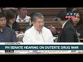 look ex president rodrigo duterte ex senator leila de lima attend senate drug war probe anc