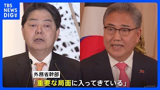 徴用工問題解決へ近づく最終局面　今夜　日韓外相会談「重要な局面に入ってきている」｜TBS NEWS DIG