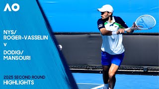 Nys/Roger-Vasselin v Dodig/Mansouri Highlights | Australian Open 2025 Second Round