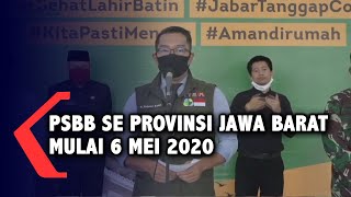 [FULL] PSBB Provinsi Jawa Barat Mulai Rabu, 6 Mei 2020