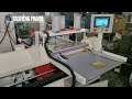 TS-J39 automatic pictures frame cutting machine pvc moulding cutting test TAISHENG production line