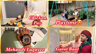 Papa Says : Galat Baat!! | Aaj Chicken Pav Banaye 😍| Ruhaan Ka naya Playtime