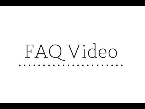 Faq Video Youtube