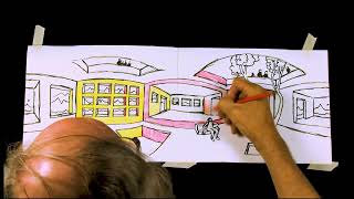 Continuous Four-Point Perspective Drawing | How to Draw Using Perspective with Dick Termes