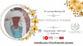 The funeral service of the late Veronica Thomas also known as “Doreen” and “Doh-Doh”