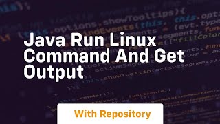 java run linux command and get output