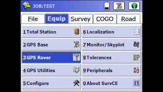 Carlson SurvCE Tutorial: Setting Up an S321+ Base and Rover Using an External Radio