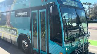 Palm Tran: 2017 40ft Gillig BRT Plus #1702 On Route 1 Leaving US Highway 1 \u0026 Linton Blvd