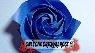 Only one origami rose 13