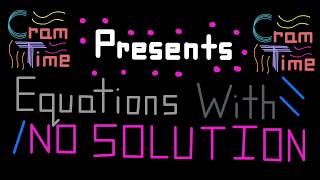 Equations With No Solution EXPLAINED: CramTime