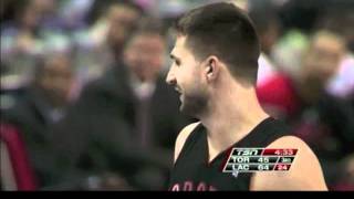 Linas Kleiza destroys Randy Foye