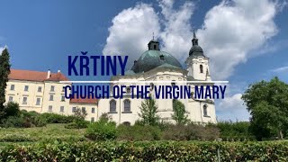 Прогулка по городу Křtiny (Church of the Virgin Mary, Czech Republic)