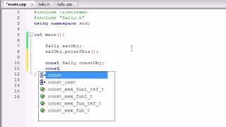 C++ Programming Tutorials 44 const Objects