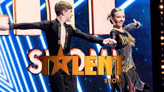 Stefan ja Maria, 13 ja 12, tanssivat cha-cha-cha -kilpatanssia | Talent Suomi |