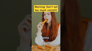 True or myth? Too many carrots = orange skin. 🥕👀 Watch to find out! #carrot #carotenemia #shorts