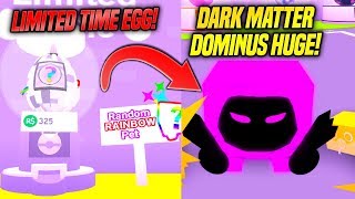 pet simulator roblox huge update dark pets egg matter rainbow limited