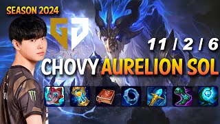 GEN Chovy AURELION SOL vs AZIR Mid - Patch 14.11 KR Ranked MASTER | lolrec