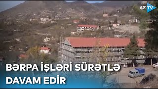 Laçında quruculuq işləri sürətlə davam edir - BİRBAŞA BAĞLANTI