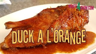 Duck A L'Orange. Roasted Duck with Orange Sauce. Traditional French Duck Recipe.