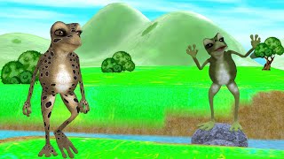 दो मेंढक Two Frogs हिंदी कहानियाँ Hindi Kahaniya- Panchatantra Moral Stories - 3d Hindi fairy tales