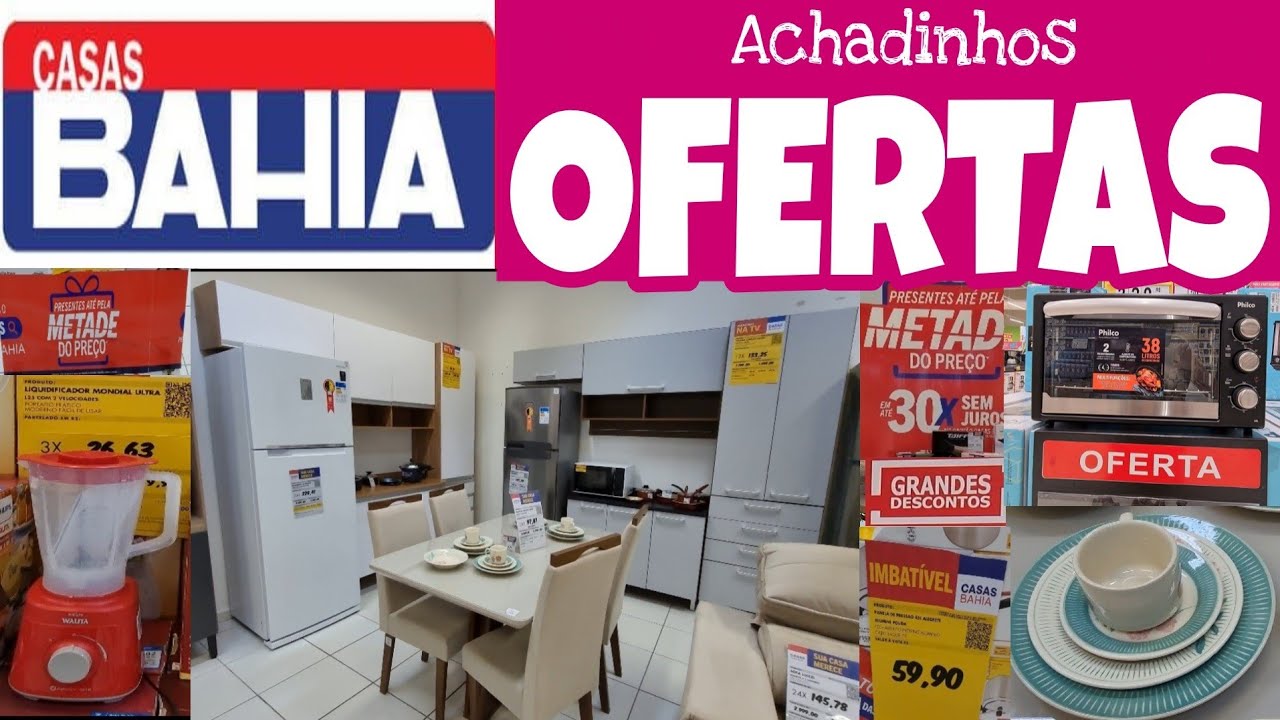 CASAS BAHIA - ACHADOS EM OFERTAS PARA O LAR - PROMOÇÃO COZINHAS Sofas ...