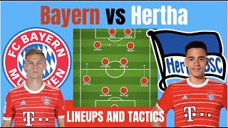 Tactics! Bayern vs Hertha Berlin BundesligaLineups, Prediction, Preview