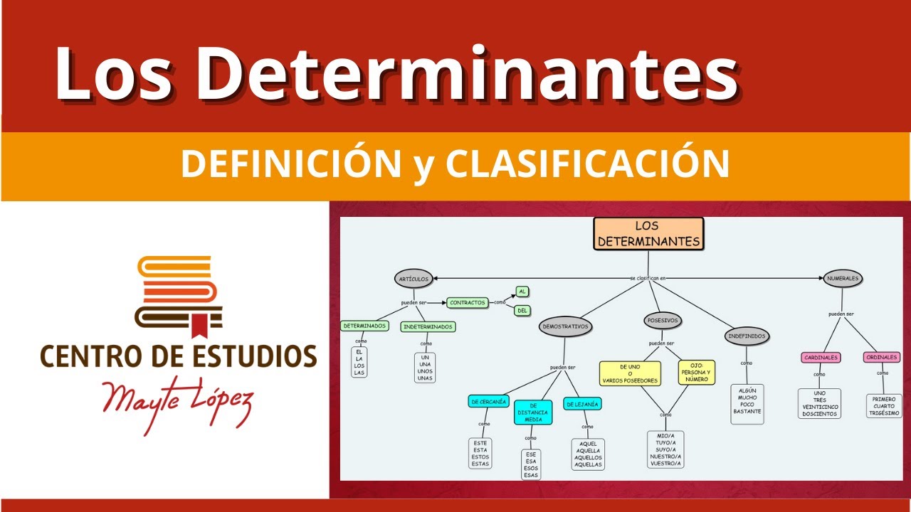 Los DETERMINANTES 🔴 Definición Y Clasificación - YouTube