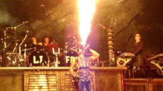 Rammstein - Feuer Frei - Fire Show Accident (Rock im Park 2010)