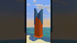 Minecraft Tower at Different Times - 18% #shorts