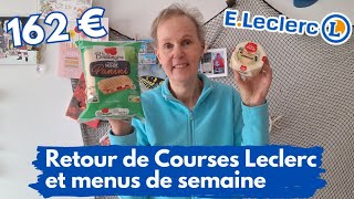 Retour de Courses Leclerc 🛒 avec prix et menus de semaine