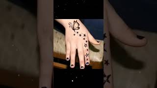 butterfly mehndi tattoo