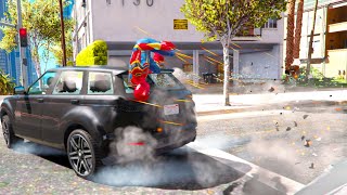 GTA 5 SPIDERMAN Car Crash Compilation (No Seatbelt Car Crash) TARGETpsYT #1