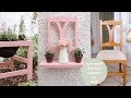 How to turn a chair into a planter and a shelf