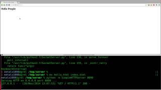 Setup a Webserver with Python Linux Tutorials clip9