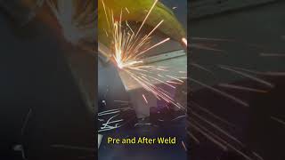 Can you welding setup beat this cleanup speed? #metal #welding #welder #weldingtipsandtricks